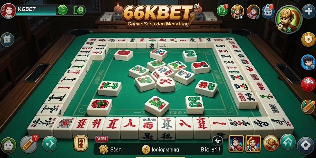 Tampilan gameplay Mahjong yang menakjubkan di 66KBET.