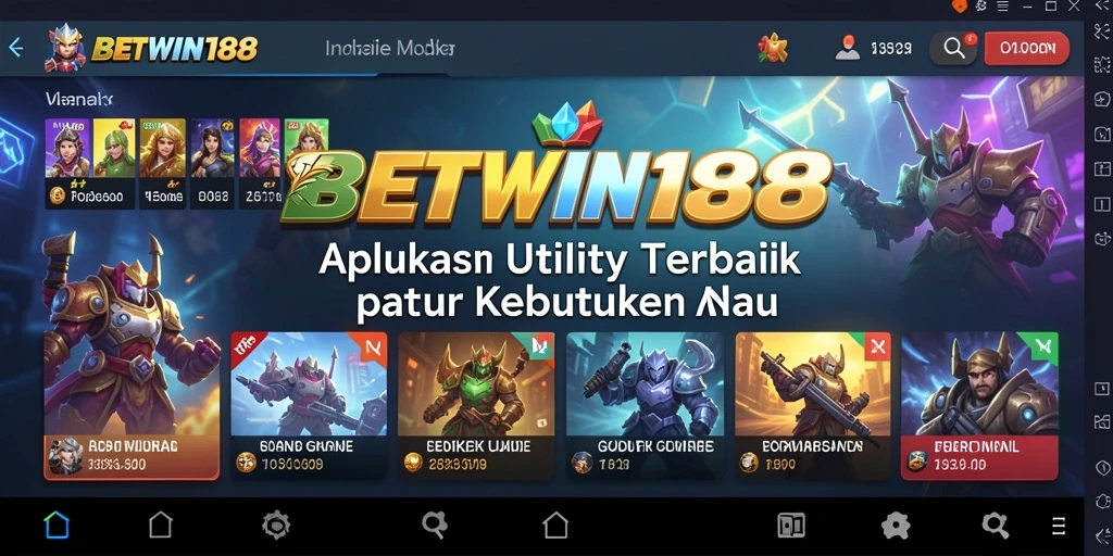 Tampilan antarmuka BETWIN188 yang bersih dan mudah digunakan.