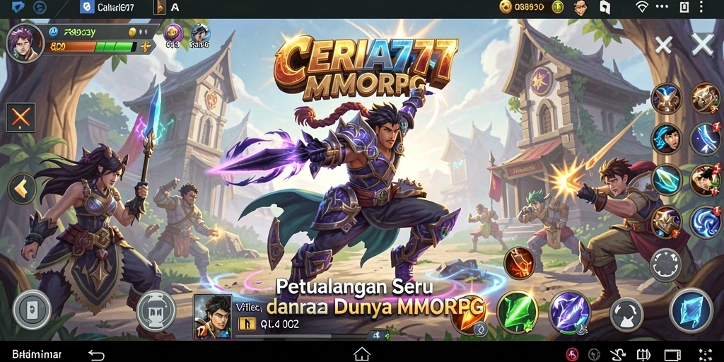 Tampilan visual gameplay CERIA777 yang menawan dan menarik.