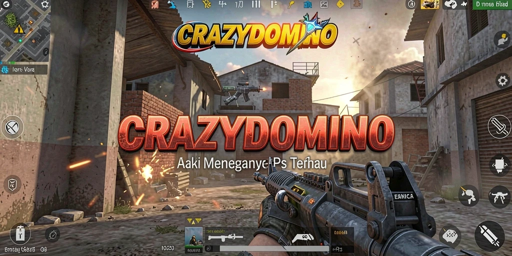 Tampilan menarik dari gameplay menegangkan di CRAZYDOMINO.