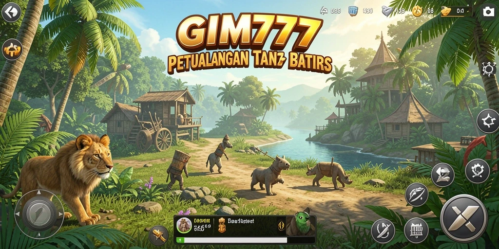 Tampilan gameplay GIM777 menampilkan dunia terbuka yang menarik.