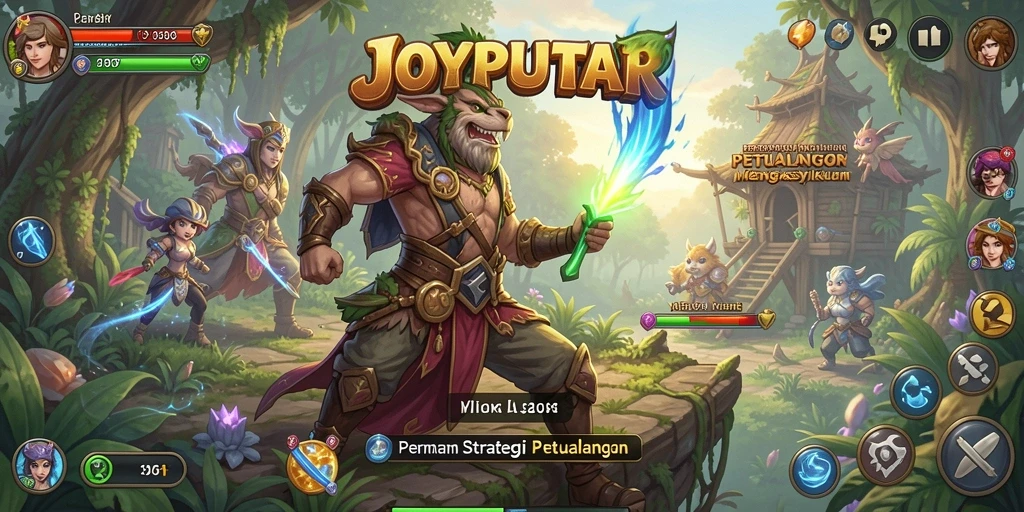 Gameplay mengasyikkan dari JOYPUTAR dalam dunia strategi.