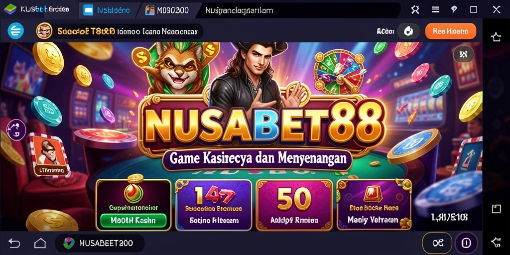 Tampilan gameplay NUSABET88 yang memikat dan seru.