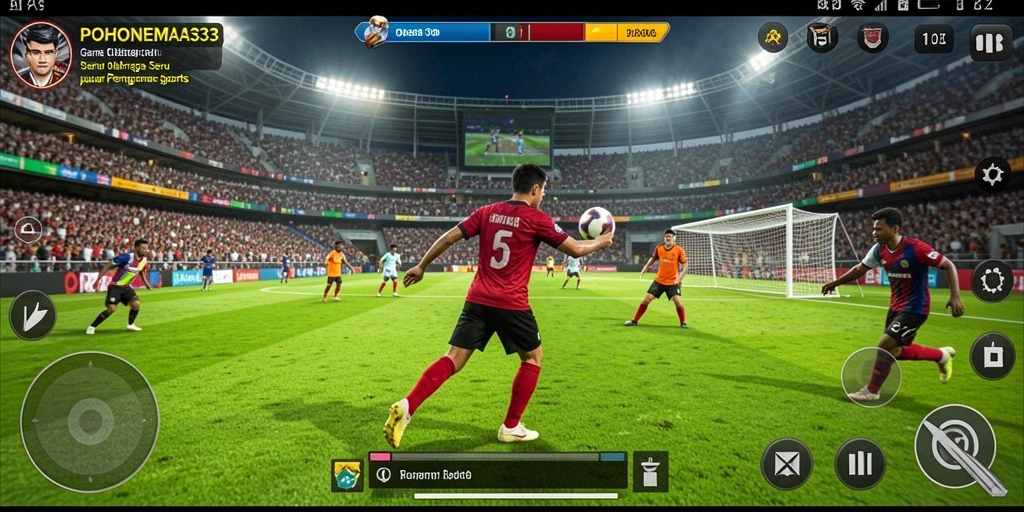 Tampilan menarik gameplay olahraga di POHONEMAS33 yang mengasyikkan.