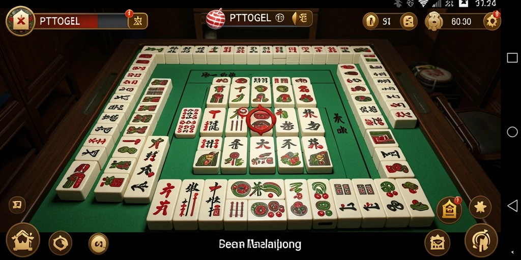 Tangkapan layar PTTOGEL menampilkan permainan Mahjong yang mendebarkan.