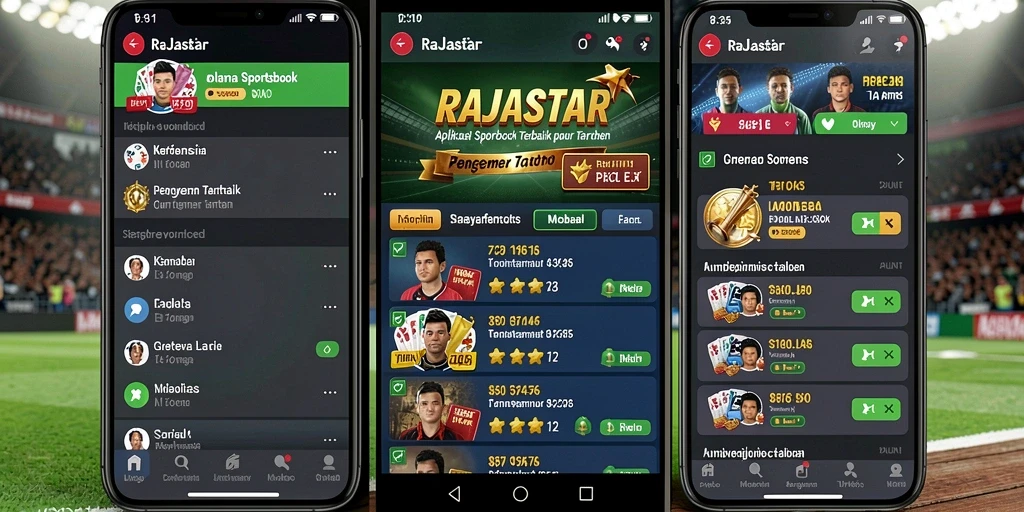 Tampilan antarmuka RAJASTAR dengan fitur taruhan yang menarik.