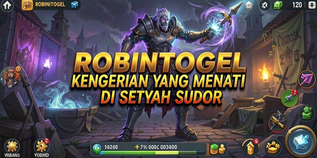 Screenshot menampilkan momen menegangkan dalam permainan ROBINTOGEL.