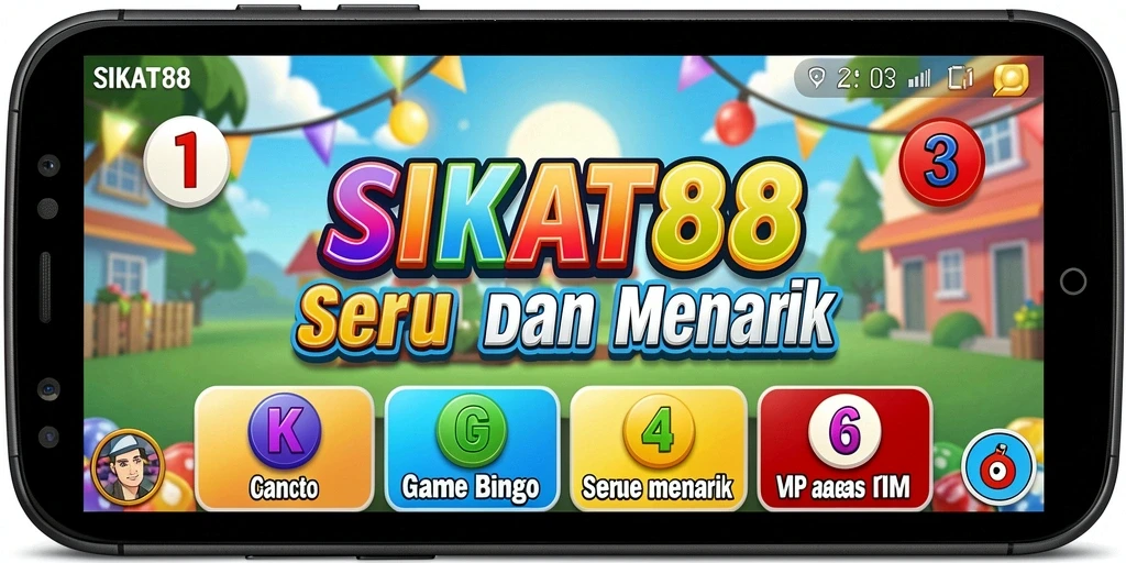 Tampilan gameplay Bingo yang menarik dan seru di SIKAT88.